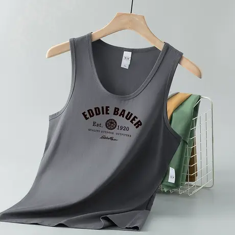 莫代尔背心男夏季薄款冰丝凉感无袖t恤篮球吊带健身速干运动坎肩商品大图