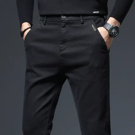 秋冬季商务休闲长裤男士冬裤男款2024新款西装西裤男裤子男款冬天商品大图