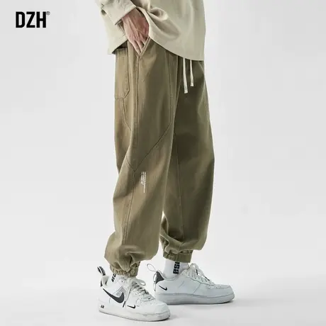 男士棕色裤子美式工装裤男春秋款潮牌休闲裤2024新款长裤秋季男裤商品大图