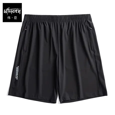 伟臣2023夏季新品大码男式冰丝轻薄休闲短裤胖子加肥加大运动裤潮商品大图