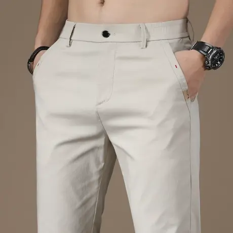 夏季男款宽松直筒西裤夏天薄款男士九分休闲裤2023新款夏装西装裤商品大图