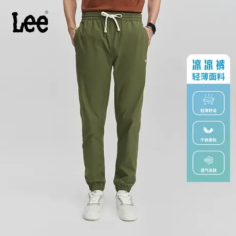 Lee商场同款24早春新品轻薄松紧腰束脚男休闲凉凉裤LMB241810100图片