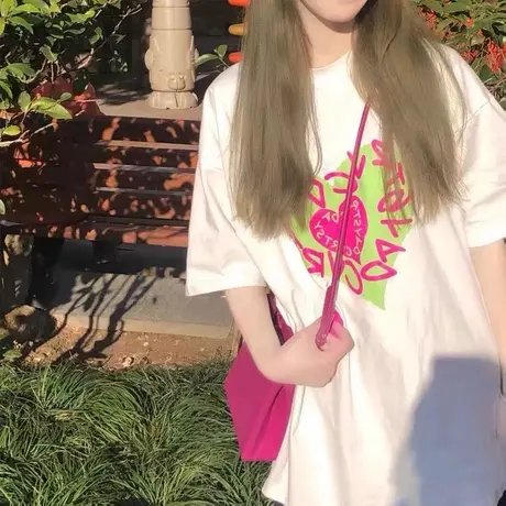 2023春夏装新款韩版ulzzang港风chic纯棉短袖T恤女学生上衣ins潮商品大图