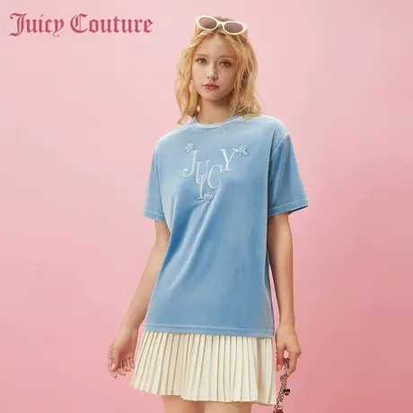 Juicy Couture橘滋2024早春穿搭新款上衣短袖T恤女打底衫内搭商品大图