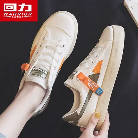 回力女鞋帆布鞋女2023春秋季新款百搭小白鞋ins潮韩版百搭板鞋子商品大图