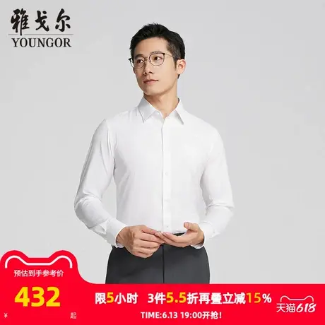 【商场同款】雅戈尔男士长袖衬衫春秋新款官方商务休闲长袖衬衫男图片