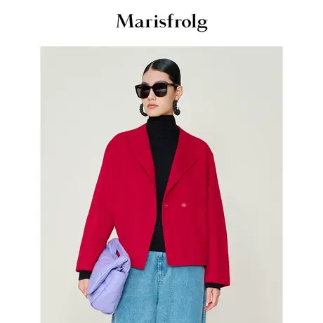 【奥莱清仓保暖季特价 】玛丝菲尔毛呢外套商品大图