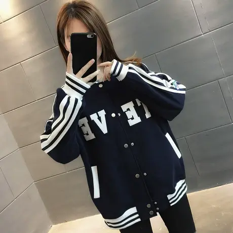 外套女装早春2024年新款春装卫衣棒球服薄款宽松女士短外套百搭潮图片