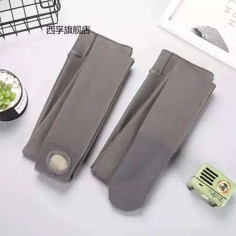 空姐灰一体透肤裤薄款连裤袜女秋冬无缝高腰加绒加厚假透肉打底裤商品大图