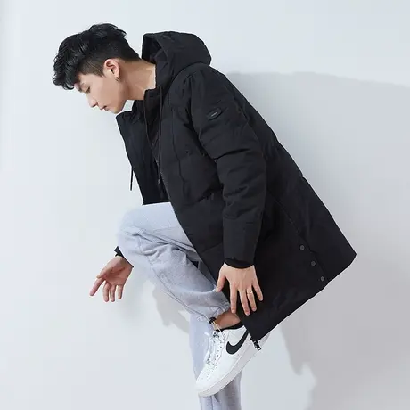 [商场同款]唐狮冬季羽绒服男时尚都市六粒扣中长款加厚保暖外套图片