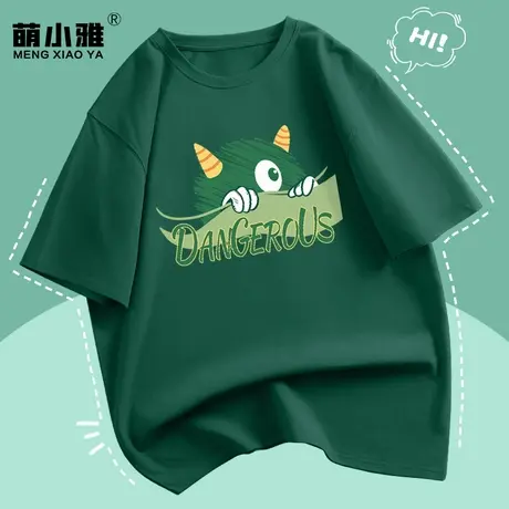 纯棉短袖t恤女2023夏季新款宽松半袖女装圆领印花半截袖夏装上衣商品大图