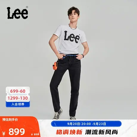 Lee商场同款23秋冬新品731舒适锥形黑灰色男牛仔裤潮LMB1007313YS商品大图