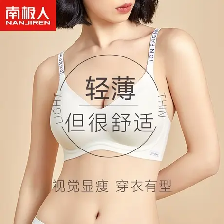内衣女小胸聚拢薄款夏季无钢圈简约调整型收副乳上托防下垂文胸女商品大图