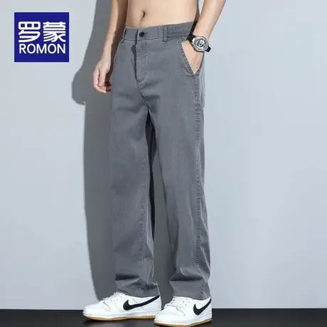 罗蒙莱赛尔天丝裤子男士夏季薄款直筒宽松2025年新款休闲阔腿长裤商品大图