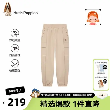 暇步士童装女童裤子25春季新款儿童时尚弹力长裤大童宽松休闲裤图片