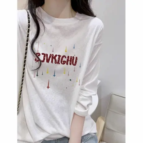 美式辣妹风微透薄款防晒衫上衣女夏季2025宽松韩版长袖t恤罩衫潮图片