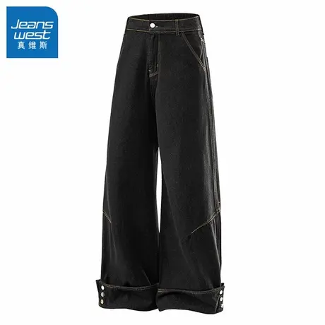 N5真维斯牛仔裤男2025新款秋季美式高街潮流复古百搭长裤男款裤子商品大图