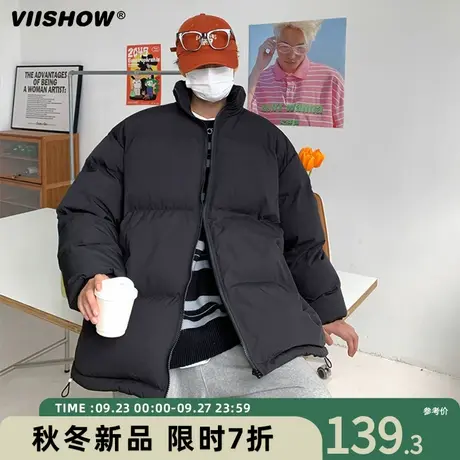 VIISHOW棉衣男冬季2023宽松加厚棉服短款立领休闲oversize外套潮图片