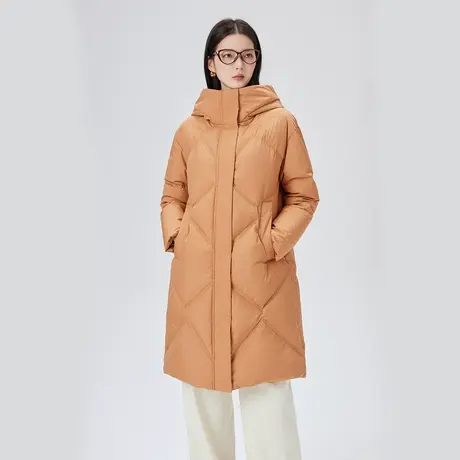 艾莱依2023新款羽绒服女中长款商品大图