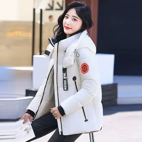 2023韩版冬季羽绒棉衣女短款连帽加厚棉服女外套学生棉袄面包服潮图片