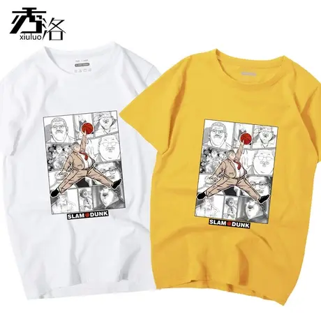 秀洛灌篮高手T恤男樱木花道安西教练短袖篮球动漫周边衣服商品大图