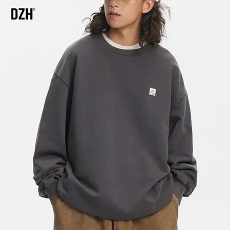 男士重磅卫衣潮牌男圆领套头纯棉上衣2024年春季新款衣服男款外套商品大图