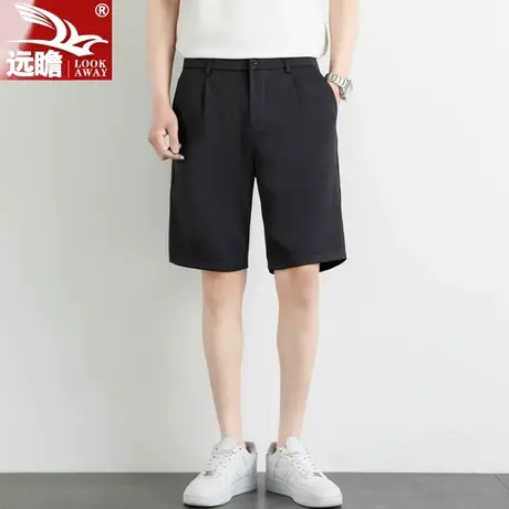 夏季休闲短裤男士速干运动垂感西装五分裤2023新款冰丝西裤中裤子商品大图