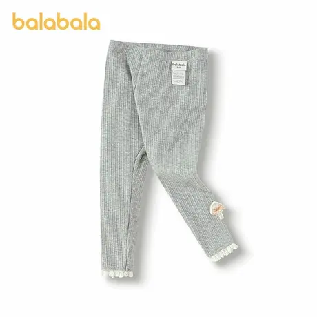 【商场同款】巴拉巴拉宝宝打底裤蕾丝花边长裤女童2025秋新款长裤商品大图