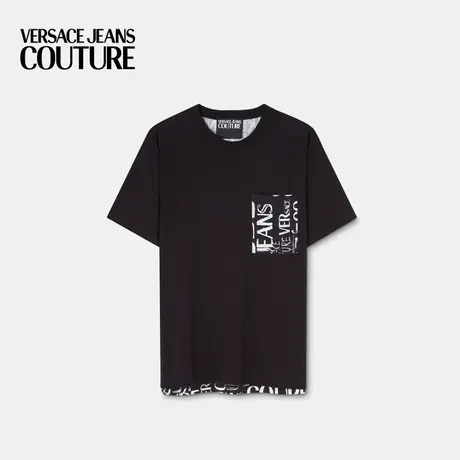 【限时优惠】VERSACE JEANS COUTURE 男士T恤简约时尚短袖商品大图