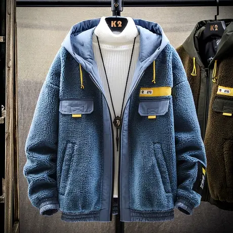 外套12男孩秋冬季13初中学生15岁棉衣颗粒绒棉服14大童加厚棉袄16商品大图