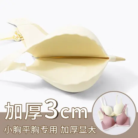 内衣女小胸聚拢显大收副乳防下垂加厚平胸专用文胸无痕一片式胸罩图片