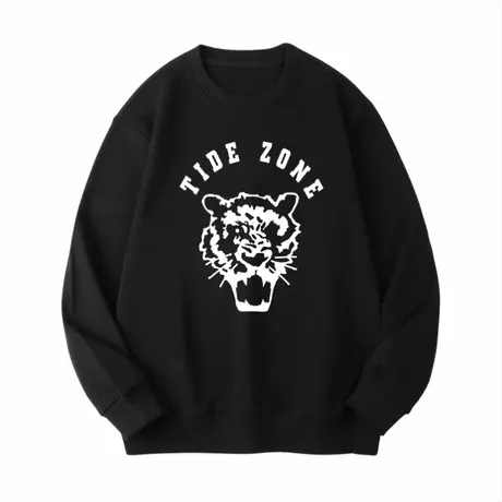 Ohlyah情侣款大码卫衣2023秋新款美式复古男女同款宽松套头衫上衣商品大图