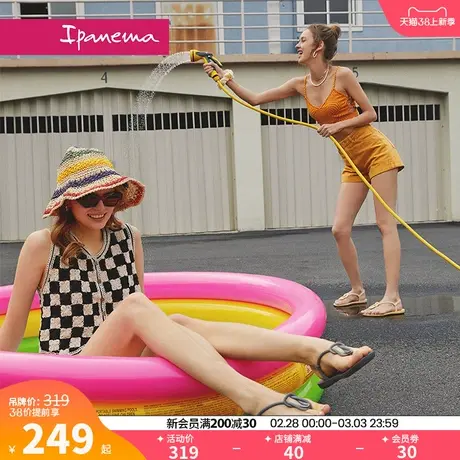 ipanema依帕 凉鞋女夏季新款防滑夹脚平底鞋沙滩凉拖鞋83247商品大图