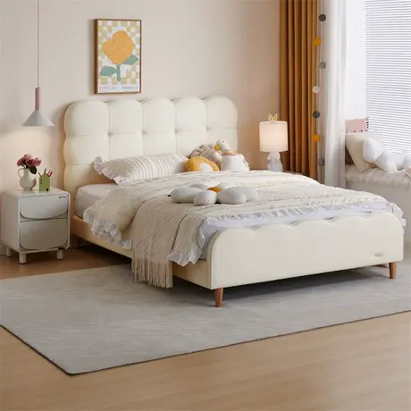 全友家居1米5男孩单人床卧室儿童床儿童房女孩公主床小孩床116023图片