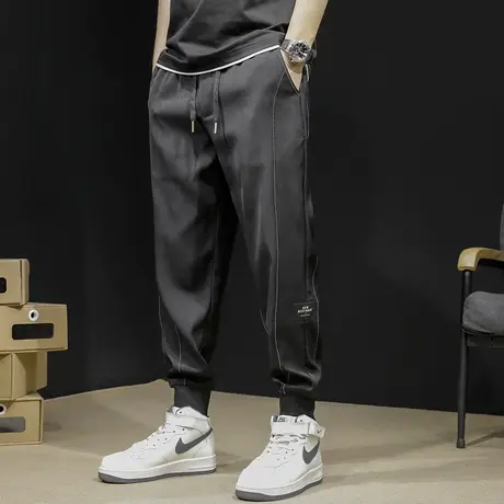 秋季休闲运动裤男2023新款男士哈伦裤子宽松大码加肥加大男裤春秋商品大图