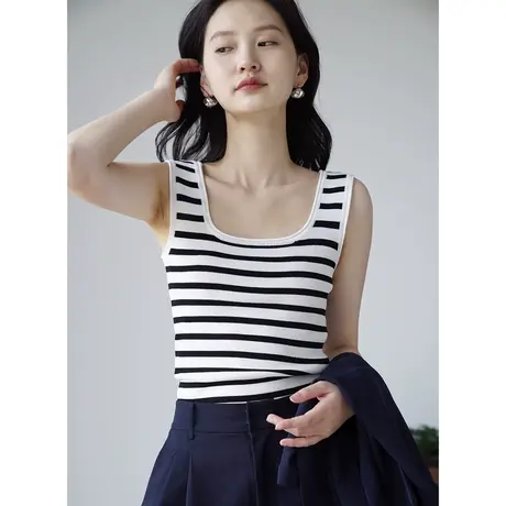 嘉茱莉2025夏季新款背心女内搭设计感打底小吊带ins超火内穿上衣图片