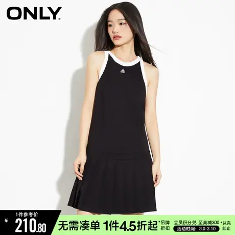ONLY冬季时尚甜美设计感短款百褶裙连衣裙女|123161032图片
