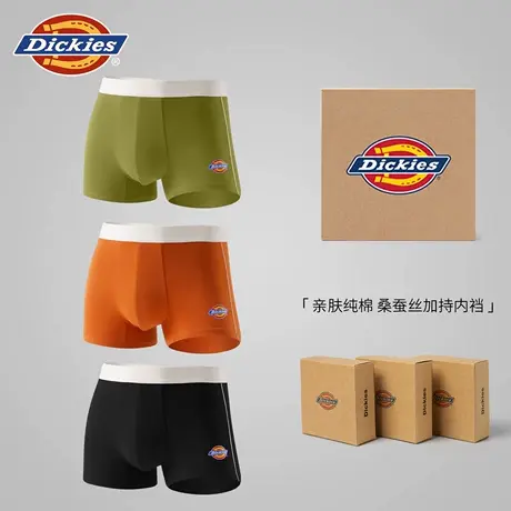 Dickies无痕平角裤男士2025秋季透气舒适运动男生青少年四角内裤商品大图
