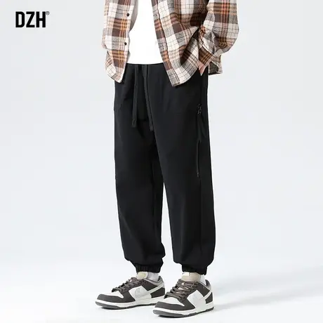 男士休闲裤春夏款宽松裤子男美式高街哈伦裤束脚裤男潮牌潮流男裤商品大图