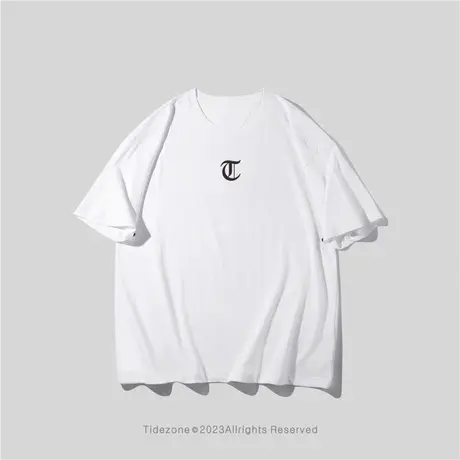 Ohlyah重磅小众潮牌美式夏季纯棉设计感宽松男女同款情侣短袖T恤图片