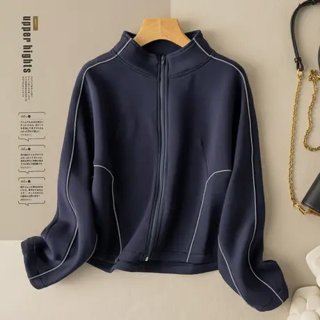 vintage卫衣pureピュア卫衣女文艺复古春秋外套2022春秋新款外搭图片