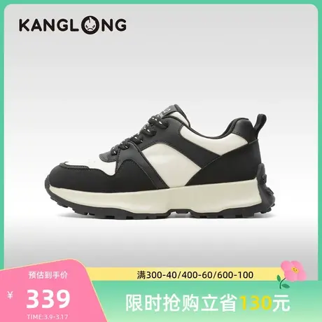 【门店发货】奥康女鞋 秋季新款百搭厚底德训鞋运动休闲鞋潮商品大图