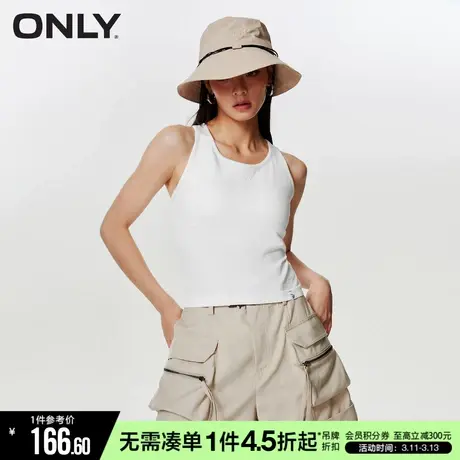 ONLY秋季运动风基础百搭纯色工字背心T恤女|123203006商品大图