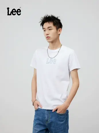 Lee修身版型logo印花多色男短袖T恤LMT0016193RX00F商品大图