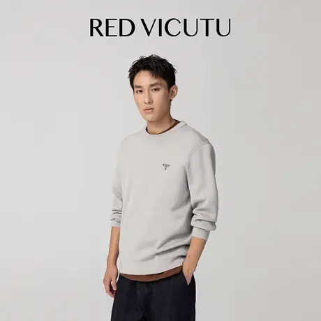 VICUTU威可多男长袖针织衫亲肤绵羊毛日常简约休闲通勤百搭打底衫图片