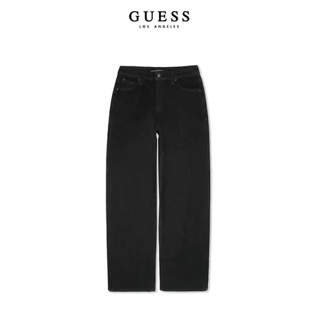 【38上新季】GUESS 女士舒适修身百搭时尚直筒牛仔长裤商品大图
