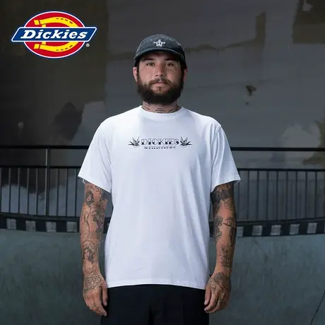 Dickiesx RONNIE SANDOVAL滑手联名款 春夏工装风短袖T恤商品大图
