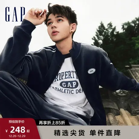 【庆怜同款】Gap男女装春秋LOGO情侣装运动上衣千禧卫衣762523商品大图