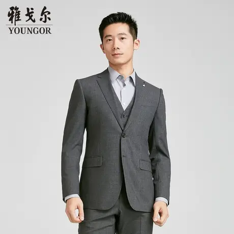 【商场同款】雅戈尔男士西服春季新款官方商务休闲羊毛西装外套男图片