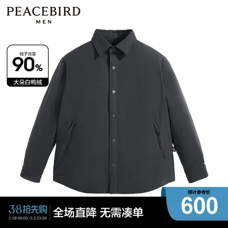 【NFL联名】太平鸟男装 citboy日系宽松翻领羽绒服男B3ACD4C10商品大图